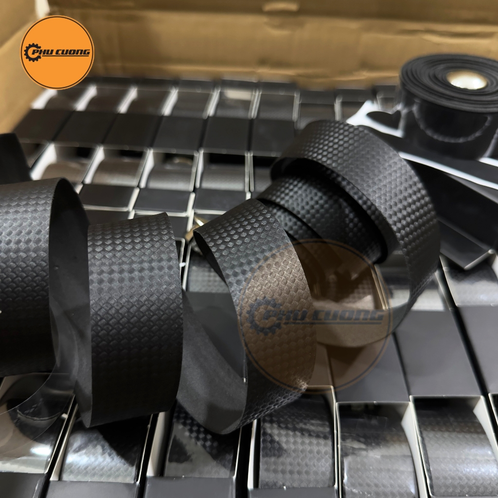 Băng Quấn Ghi Đông Xe Đạp EVA Hoạ Tiết Carbon Chống Nước - Độ Bền & Co Giãn Cao