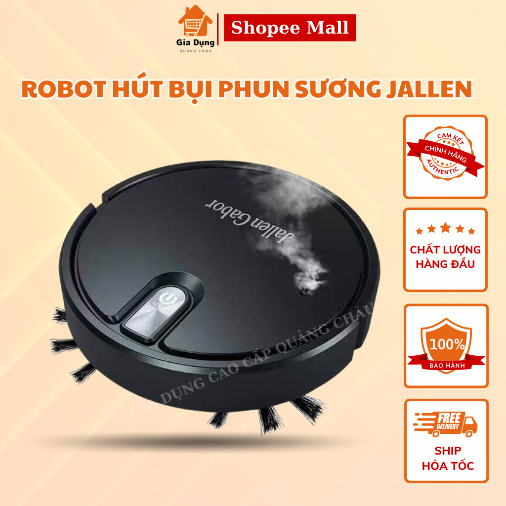 Robot Hút Bụi Lau Nhà Phun Sương Thông Minh Jalien Gabor Thế Hệ Thứ 3 Với Hai Chế Độ Lau Khô Và Ướt BẢO HÀNH 3 NĂM