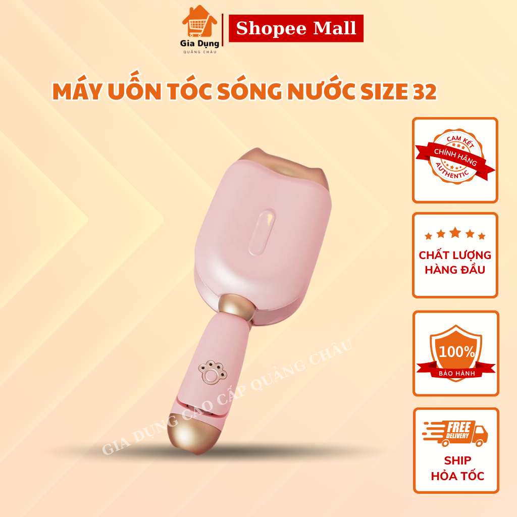 Máy Uốn Tóc Sóng Nước Lượn Sóng 3 Size 32 Trục Máy Bấm Tóc Gợn Sóng Dập Xoăn Hàn Quốc Cao Cấp