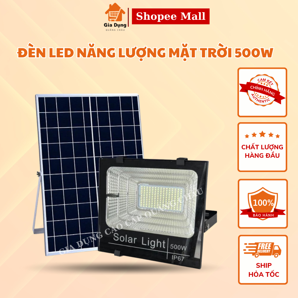 Đèn led năng lượng mặt trời NMC Solar Light có điều khiển từ xa - Cảm biến ngày/đêm tuổi thọ 40000 giờ