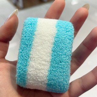 Thun cột tóc len mềm bản to siêu giãn , Cột tóc củ tỏi đàn hồi bằng len mềm