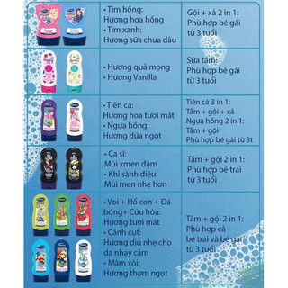 sữa tắm tre em
