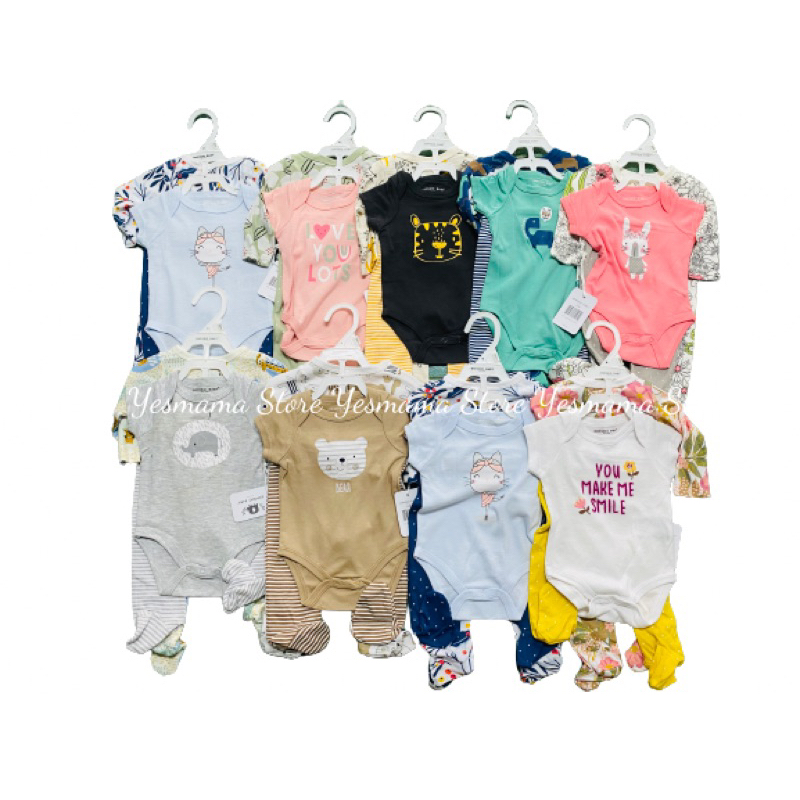 SET 3 MÓN SLEEPSUIT, BODYSUIT, QUẦN VỚ CHO BÉ