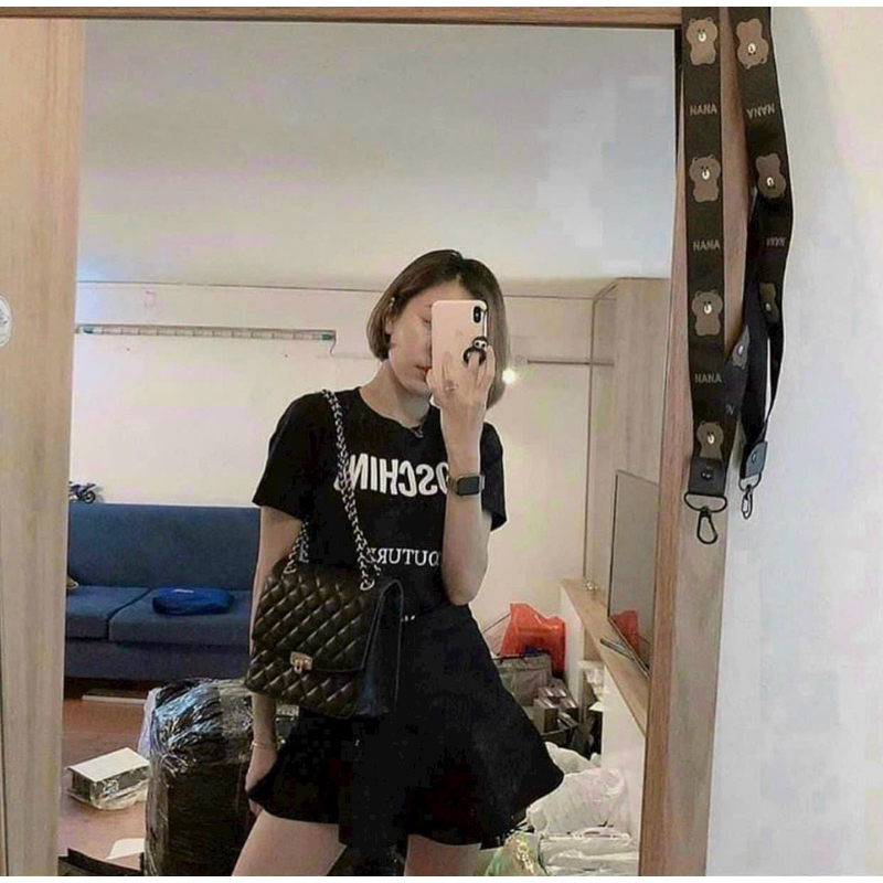 Túi charles keith quilted 2màu đeo chéo