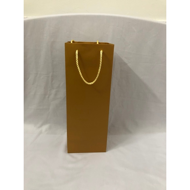 Túi giấy đựng 1 chai rượu/hộp rượu/mật ong/ nước trái cây kích thước 38x14x11,5 cm/túi