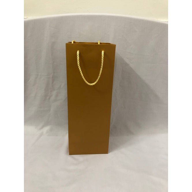 Túi giấy đựng 1 chai rượu/hộp rượu/mật ong/ nước trái cây kích thước 38x14x11,5 cm/túi