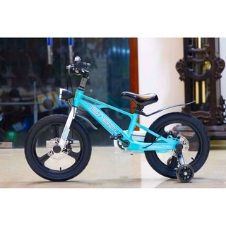 Xe đạp trẻ em khung nhôm hai phanh đĩa có đèn - bé từ 2-9 tuổi