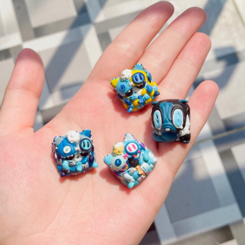 Artisan Keycap Clone XANH BIÊN BIẾC