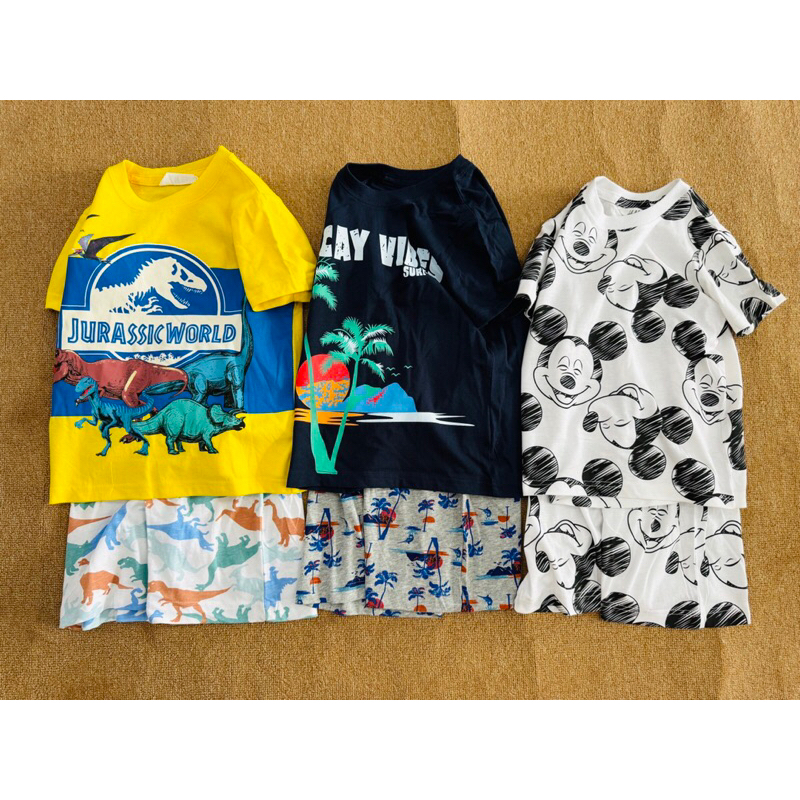 Bộ ngắn tay bé trai hoạ tiết micky xịn sò cho bé satsunkid