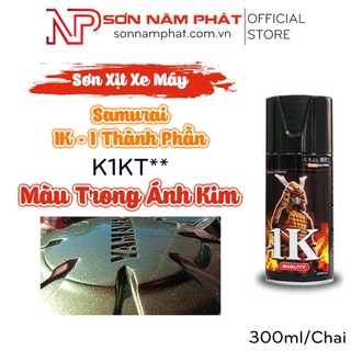 Sơn xịt samurai k1kt** màu trong ánh kim tuyến 1k 1 thành phần