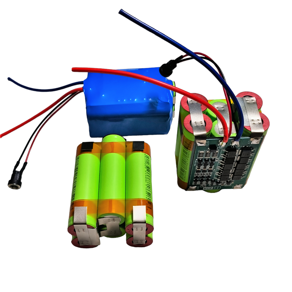 Khối pin 3S 12,6V 5AH xả 40A. Pin máy khoan RYOBI đầu thò 12V đóng sẵn dùng được cho nhiều mục đích - Limo