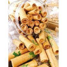 100g bánh ống ngò nhân sầu riêng thơm túi nhỏ dùng thử