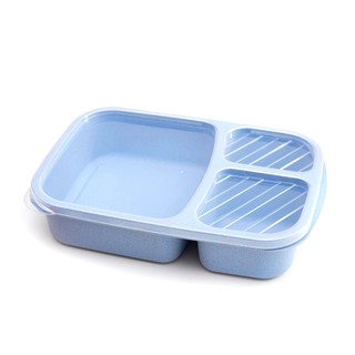 Hộp Cơm Khay Nhựa Lúa Mạch 3 Ngăn Bento