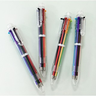 Bút bi 6 ngòi 6 màu ngòi viết 0.7mm