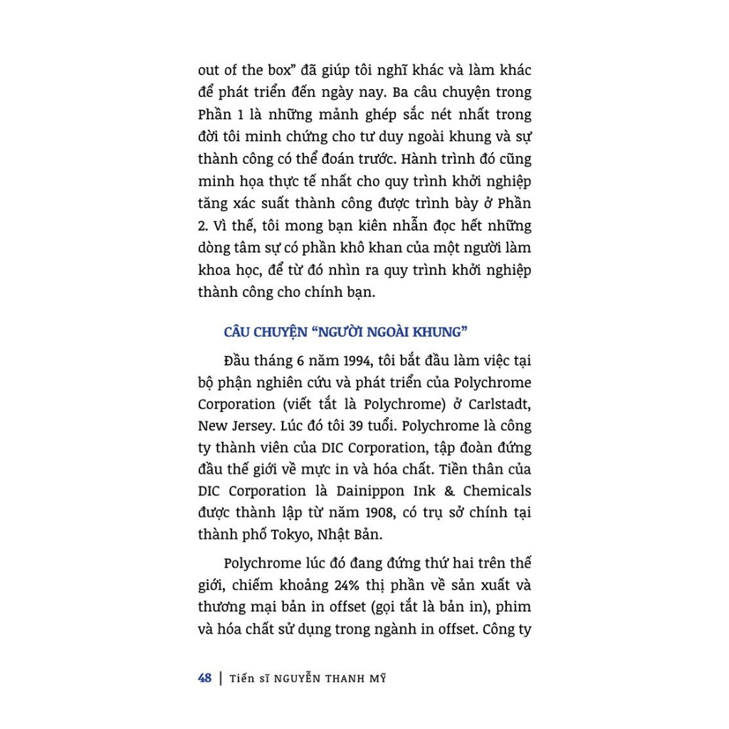 Sách - Người Ngoài Khung - Nghĩ Khác Và Làm Khác Để Bền Vững