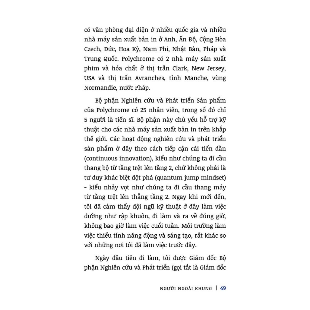 Sách - Người Ngoài Khung - Nghĩ Khác Và Làm Khác Để Bền Vững