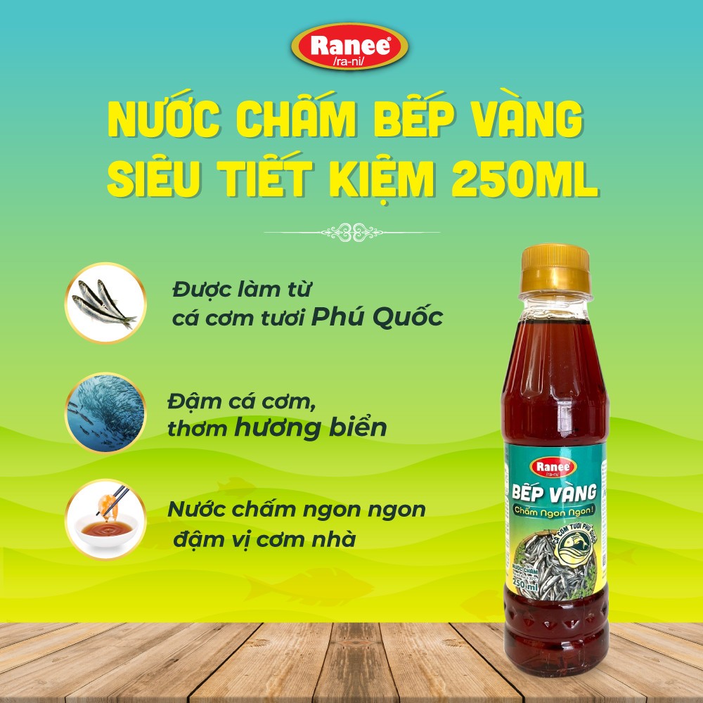 Nước chấm Cá Cơm Bếp Vàng siêu tiết kiệm 250ml