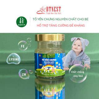 Tổ yến chưng nguyên chất cho bé với 25% yến nguyên chất dt nest khánh hòa từ 100% sợi yến thật - hũ lẻ 70ml
