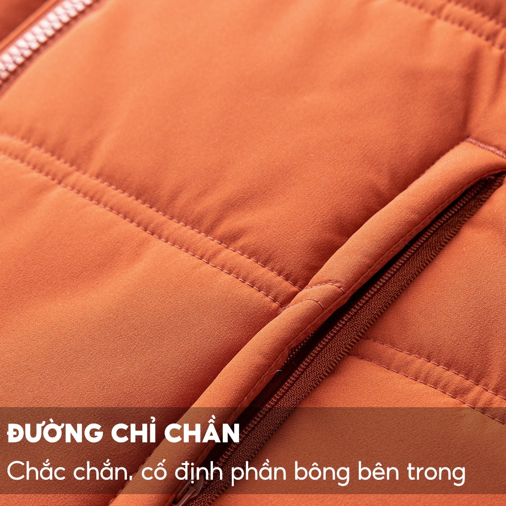 Áo Khoác Phao Nam 5S FASHION, Chần Bông Siêu Ấm, Dày Dặn, Cản Gió, Trượt Nước (AKC23016)