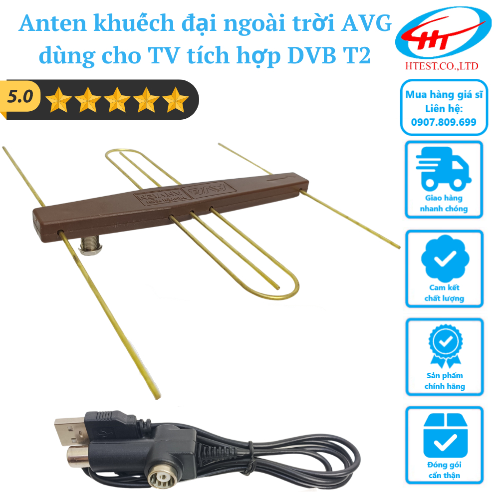 Anten khuếch đại AVG dùng cho TiVi tích hợp kỹ thuật số DVB T2