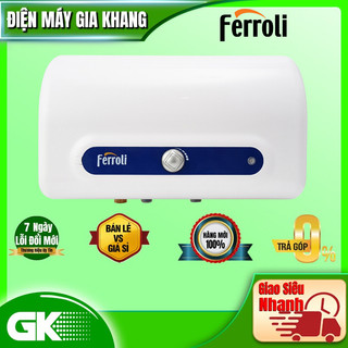 Qq evo 20l te - miễn phí công lắp đặt - máy nước nóng ferroli qq evo 20l te - bảo hành chính hãng