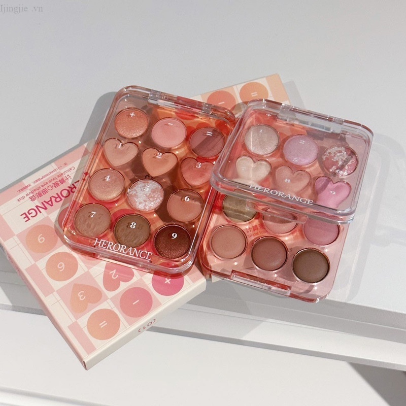 Bảng Phấn Mắt 12 Màu SWEETMINT~Love Matte Pearlescent Long Lanh Không Thấm Nước Và Bền Màu Lâu Trôi Uynchan