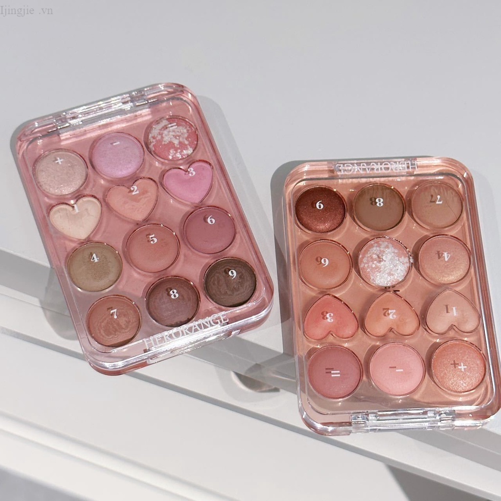 Bảng Phấn Mắt 12 Màu SWEETMINT~Love Matte Pearlescent Long Lanh Không Thấm Nước Và Bền Màu Lâu Trôi Uynchan