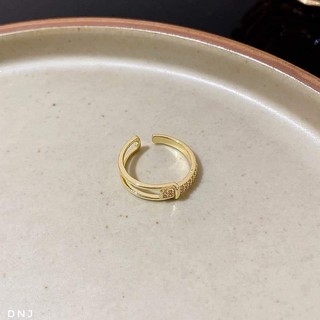 Nhẫn bạc xi vàng