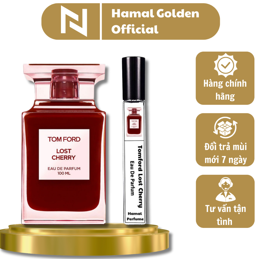 Nước hoa Tomford Lost Cherry chính hãng EDP chiết 10ml – Mẫu thử nước hoa nữ thơm lâu ngọt ngào quyến rũ sexy-Hamal