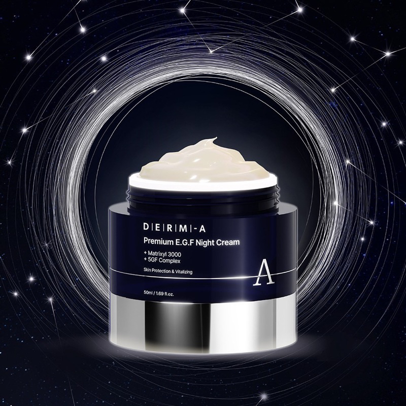 Kem đêm chống già cao cấp Derm-A Premium E.G.F Night Cream