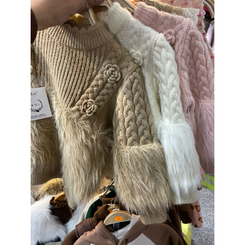 Áo Len Lông hàng quảng châu cho bé gái size 90-130