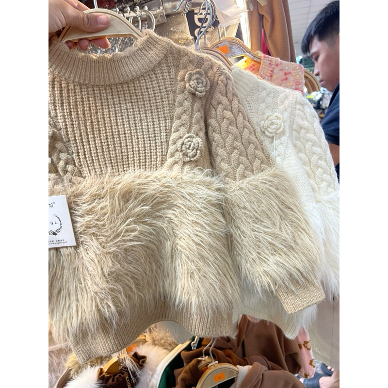 Áo Len Lông hàng quảng châu cho bé gái size 90-130