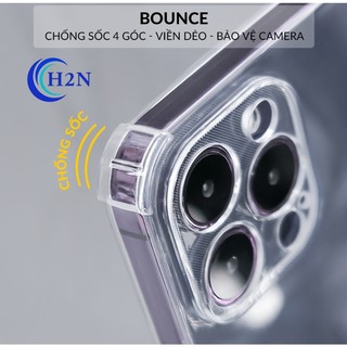 Ốp Chống Sốc Trong Suốt Bảo Vệ Camera Cho Điện Thoại IP11/12/13/14/15 Pro Max X/Xs/Xsmax6/6s/6plus/7plus/8plus Bounce