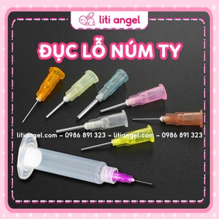 Dụng cụ đục lỗ núm ti bình sữa cho bé, dập lỗ núm ty cho sữa chảy nhiều hơn