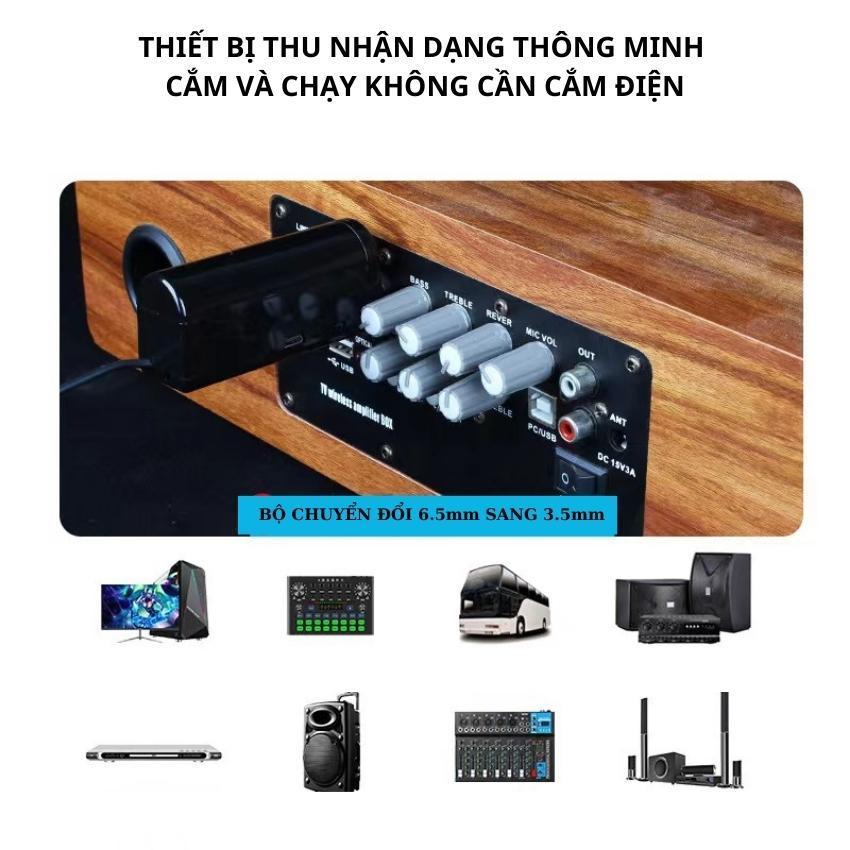 Mic hát karaoke, Micro không dây TTD - M12 cao cấp, chống hú, chống nhiễu, màn hình LCD - Mic hát dùng cho loa kéo âm li