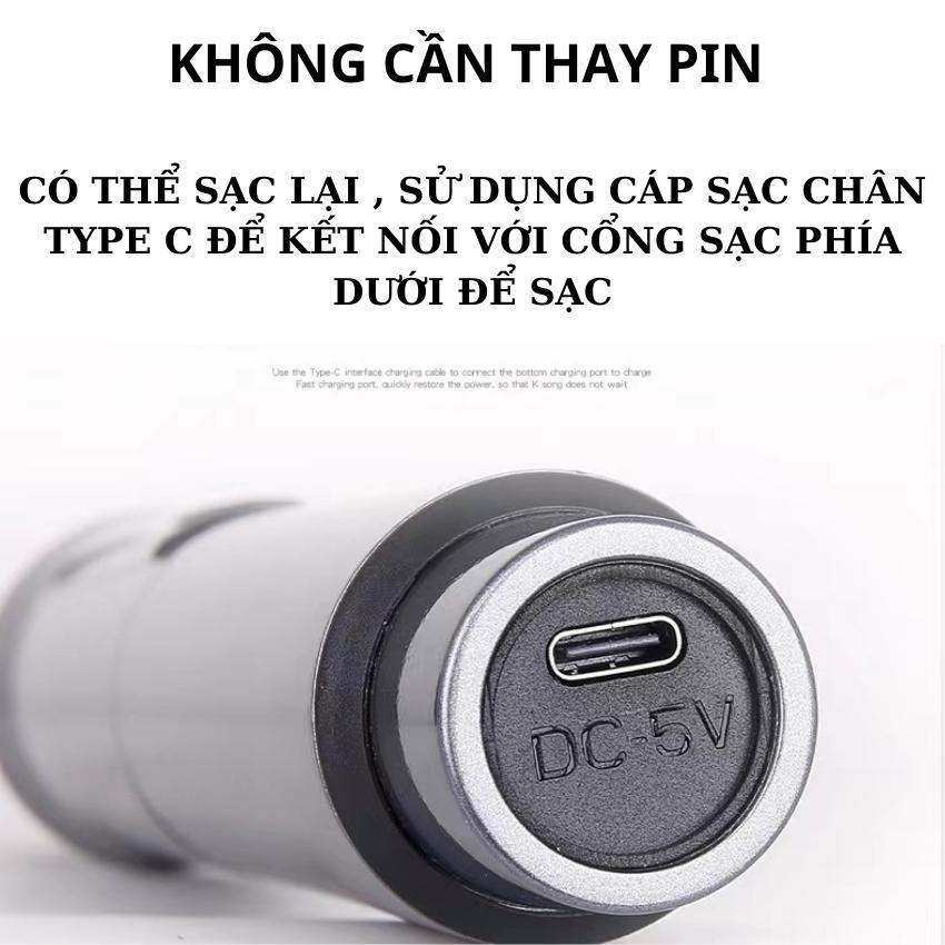 Mic hát karaoke, Micro không dây TTD - M12 cao cấp, chống hú, chống nhiễu, màn hình LCD - Mic hát dùng cho loa kéo âm li