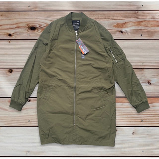 Áo bomber gió dáng dài xuất Hàn