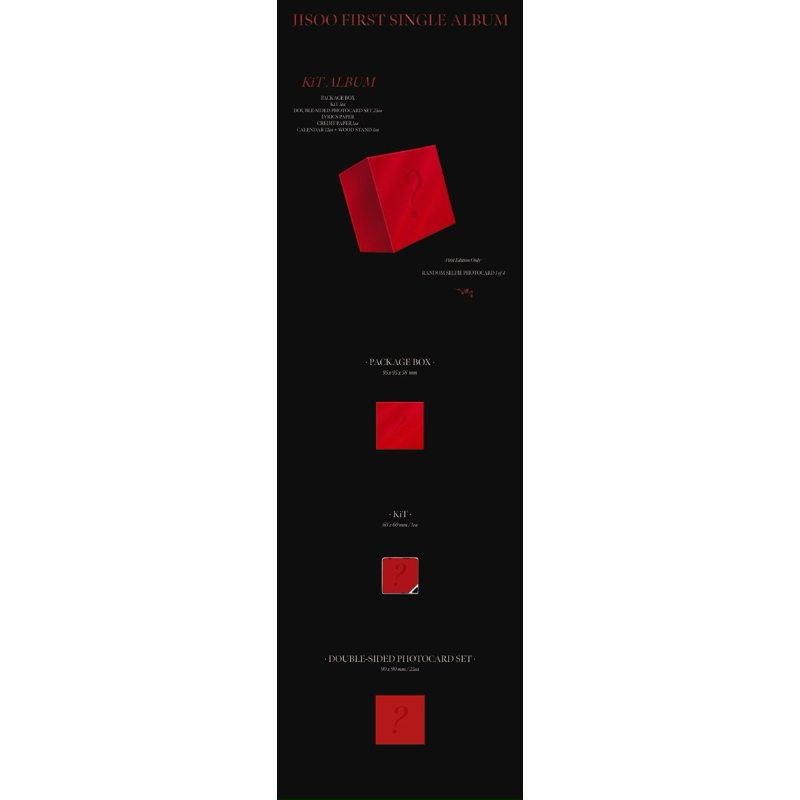 JISOO ME KIT SEAL CARD 1ST PRESS OFFICIAL CHÍNH HÃNG