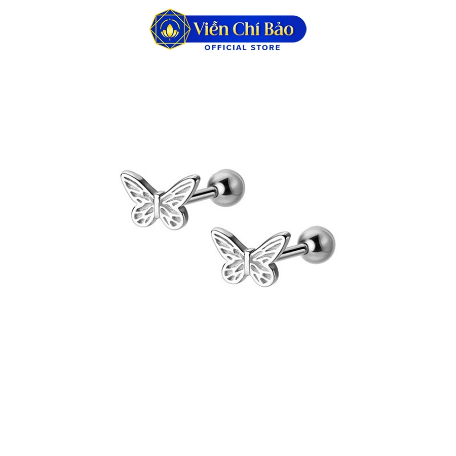 Bông tai bạc nữ cánh bướm Butterfly chốt vặn ( 1 chiếc ) Bạc 925 thời trang phụ kiện trang sức Viễn Chí Bảo B400829