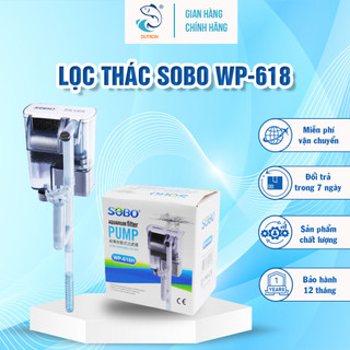 Lọc thác sobo wp 618 cho bể cá nhỏ - lọc thác bể cá dutron aquarium lọc trong nước, ổn định môi trường