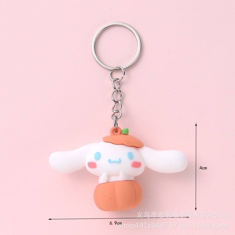 Móc khóa chú chó tai dài Cinnamoroll nhiều hình ngỗ nghĩnh đáng yêu, nhiều mẫu lựa chọn