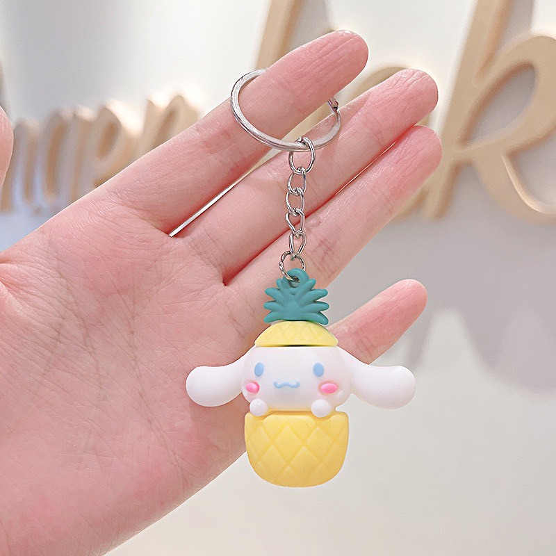 Móc khóa chú chó tai dài Cinnamoroll nhiều hình ngỗ nghĩnh đáng yêu, nhiều mẫu lựa chọn