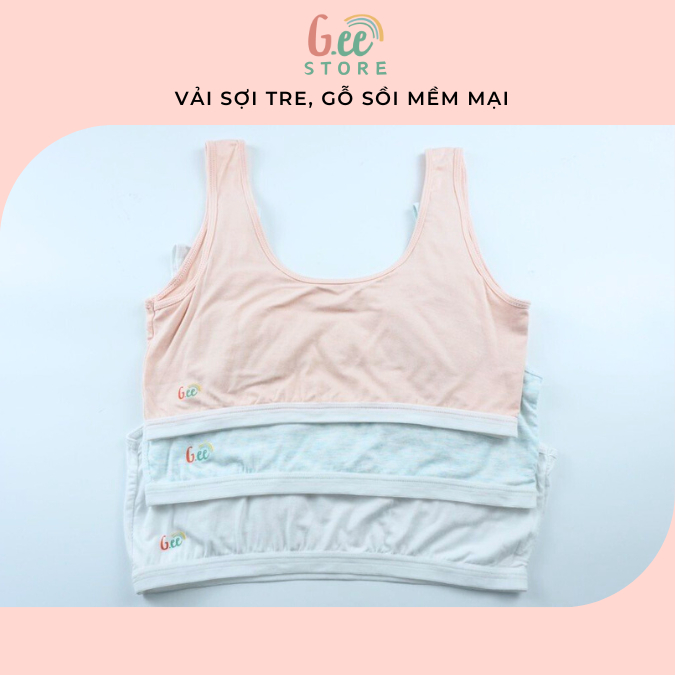 Áo lót, áo lá bé gái vải sợi tre mềm đẹp- Gee