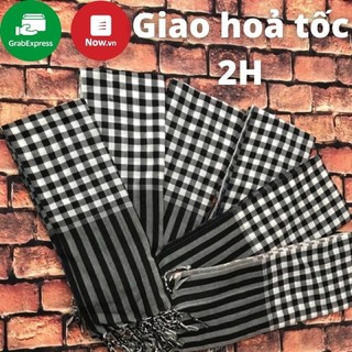 Khăn rằn nam bộ đen trắng size lớn 160X60 cm, loại tốt