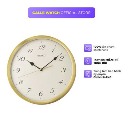 Đồng hồ treo tường Seiko QXA784GN thiết kể tối giản, thanh lịch, chính hãng, phù hợp với mọi không gian sống