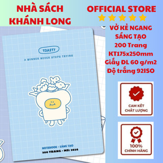 Vở kẻ ngang Sáng tạo 200 Trang Bìa cao cấp
