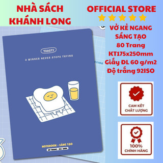 Vở kẻ ngang Sáng tạo 80 Trang Bìa cao cấp