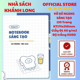 Vở kẻ ngang Sáng tạo 120 Trang Bìa cao cấp