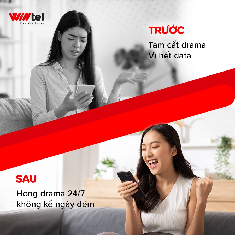 Sim Wintel Win89 - Sim 4G Data không giới hạn, sóng Vinaphone, dành cho điện thoại, máy tính bảng, phát wifi