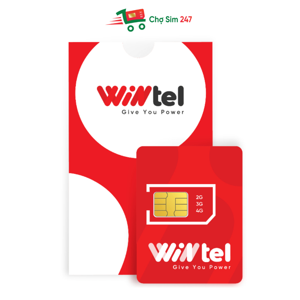 Sim Wintel Win89 - Sim 4G Data không giới hạn, sóng Vinaphone, dành cho điện thoại, máy tính bảng, phát wifi